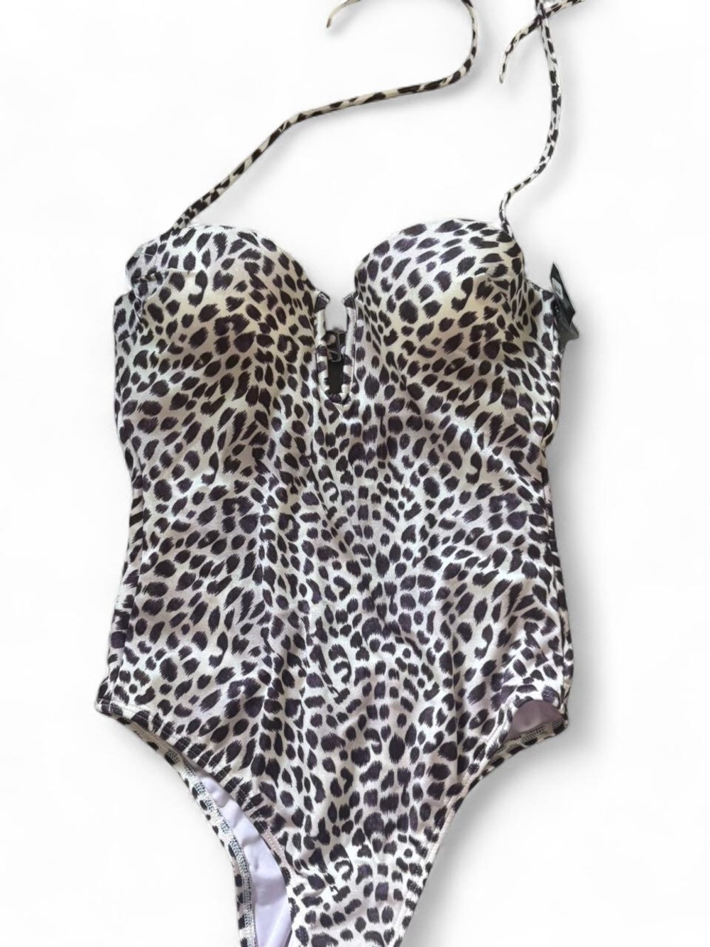 Victoria's Secret Leopard One-Piece Swimsuit - Black & White